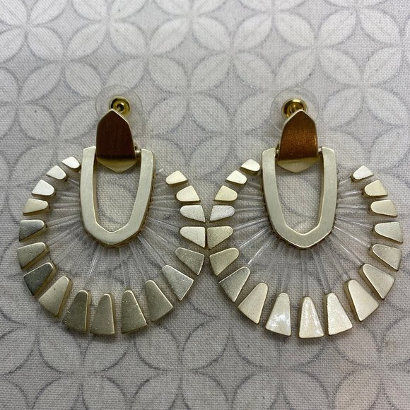Kendra Scott Didi Sunburst Prototype Earrings DAMAGED - Picture 1 of 14